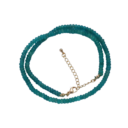 Teal Beaded Necklace