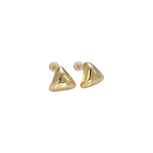 Puffed Triangle Stud