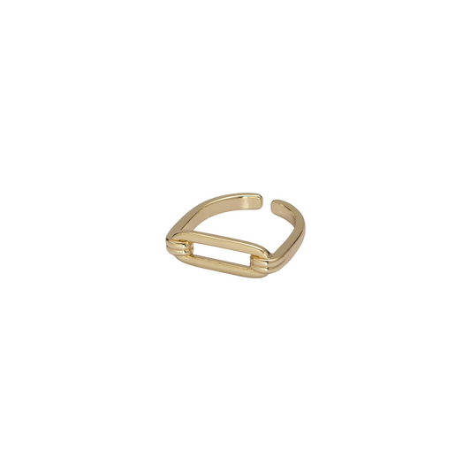 Open Buckle Signet Ring