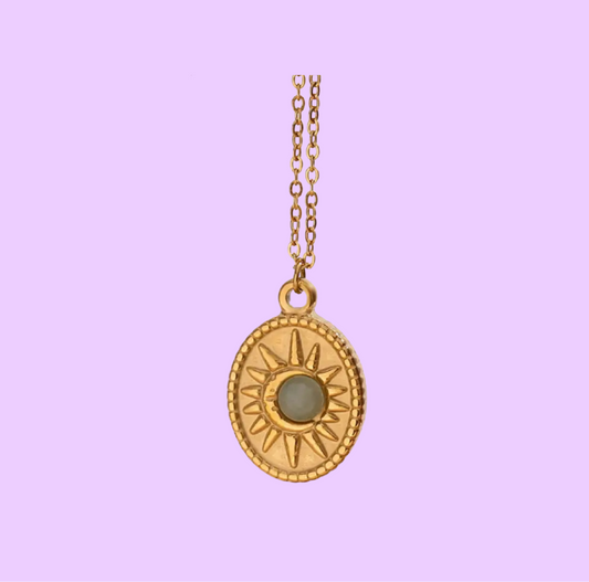 Sun Moon Stone Necklace