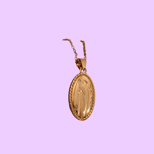 Oval Palm Necklace