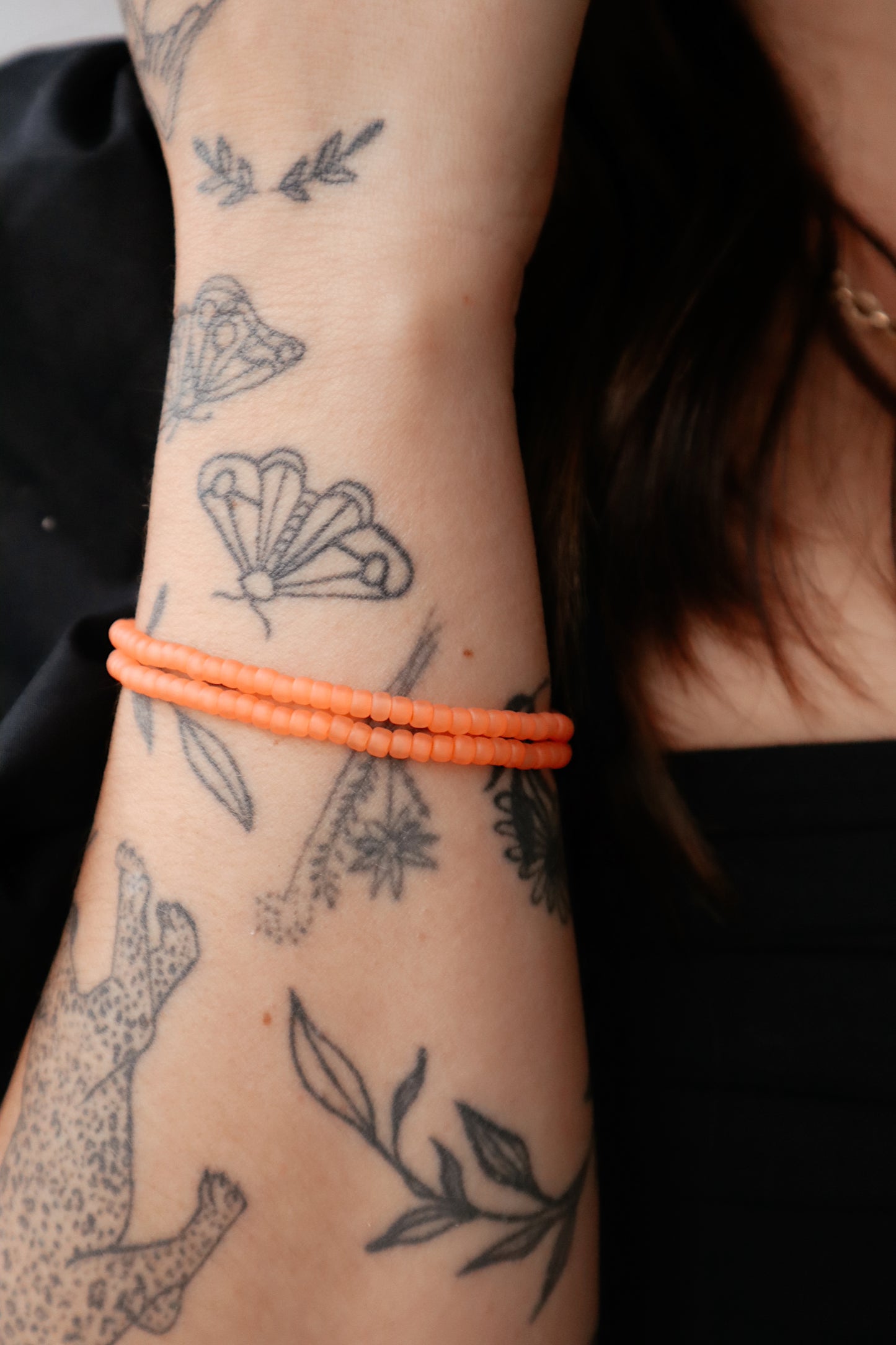 Laura Matte Coral Friendship Bracelet